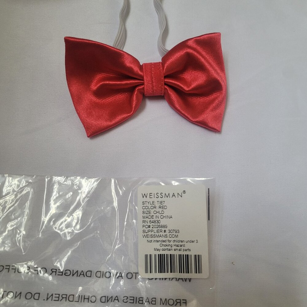 Weissman Red Bowtie for Dance costume